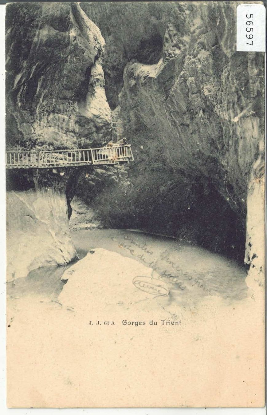 Ansichtskarten: Vernayaz - Gorges du Trient - animee – Gebraucht aus Ettingen von Kartenplanet