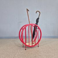 70s Design Umbrella Stand Schirmständer Stockhalter Holz