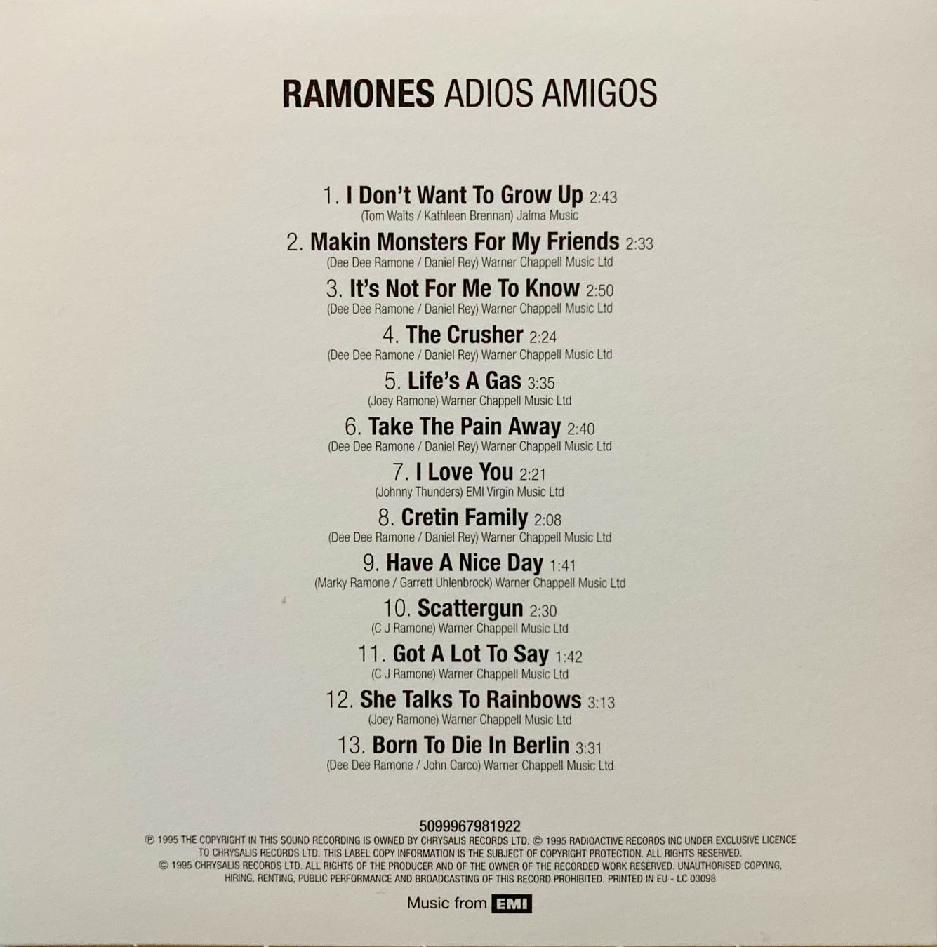 CD: RAMONES - 4 ALBUMS – Usato da Bottens venduto da hotter-than-hell 9