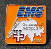 CC162 - Pin PTT Die Post EMS Genéve 15 Aéroport 1993