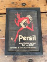 Persil altes Werbe Plakat Henkel - Oval um 1920 rotem Teufel
