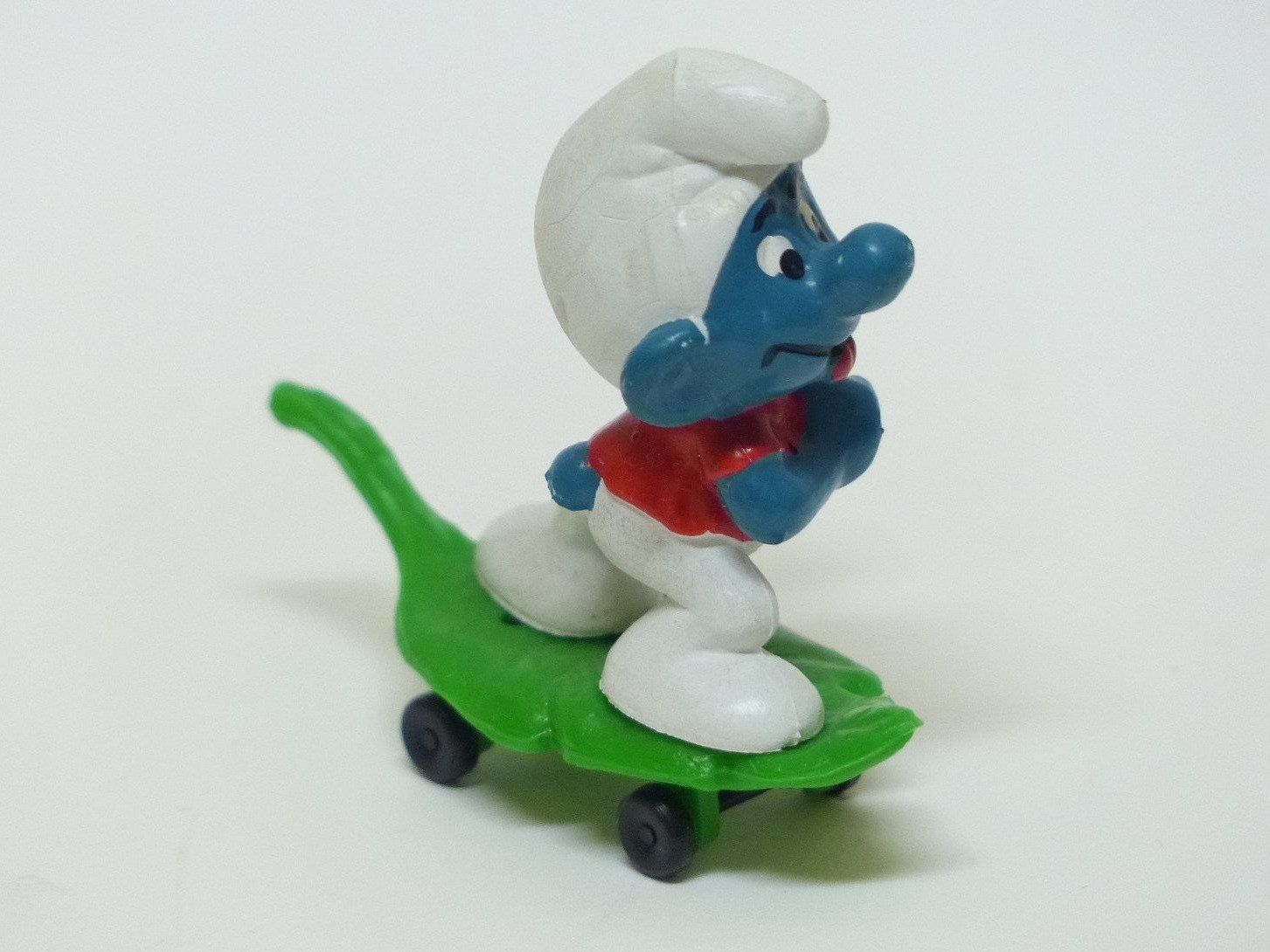Schleich Statuette: Skateboardfahrer Schlumpf - 40204 – Usato da Zürich venduto da botschinski 1