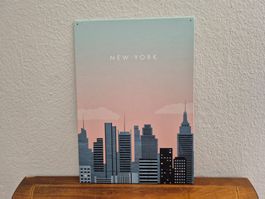 Blechschild NEW YORK Displate Blech Schild Reklame Retro
