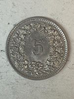5 Rp. 1957 vz – schöne Patina – früher Jahrgang