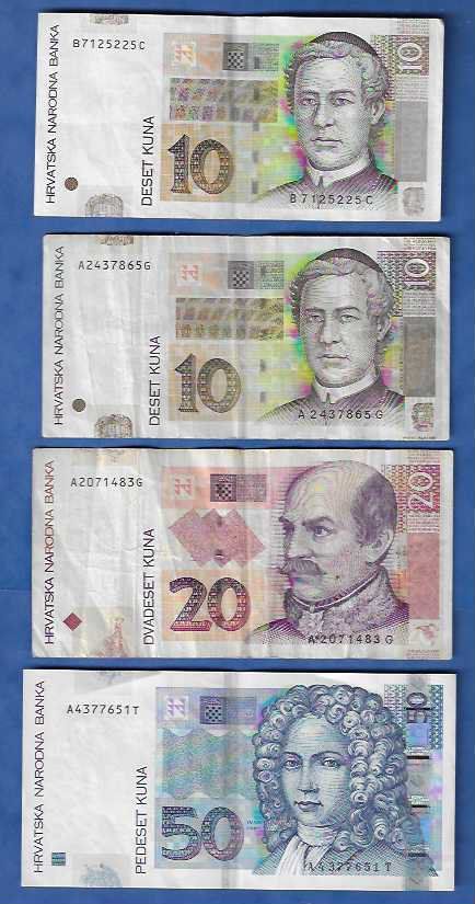Banconote: Crostia  -  90  Kuna  Gebraucht – Usato da Gordola venduto da coinsandnotes