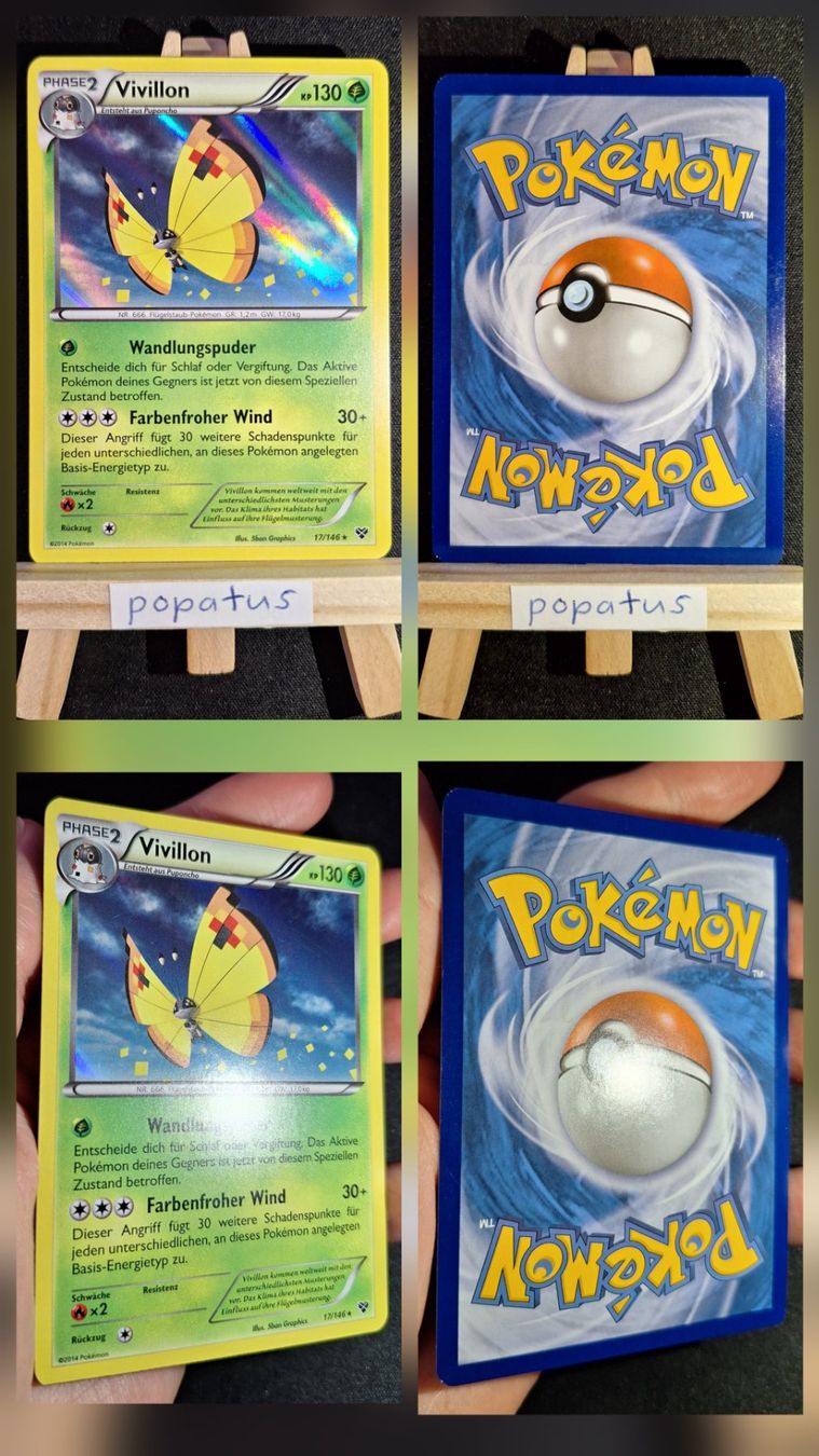 Pokémon Sammelbilder & Trading cards: Vivillon German Continental Pattern (XY 17) | DE | XY – Gebraucht aus Andwil SG von popatus