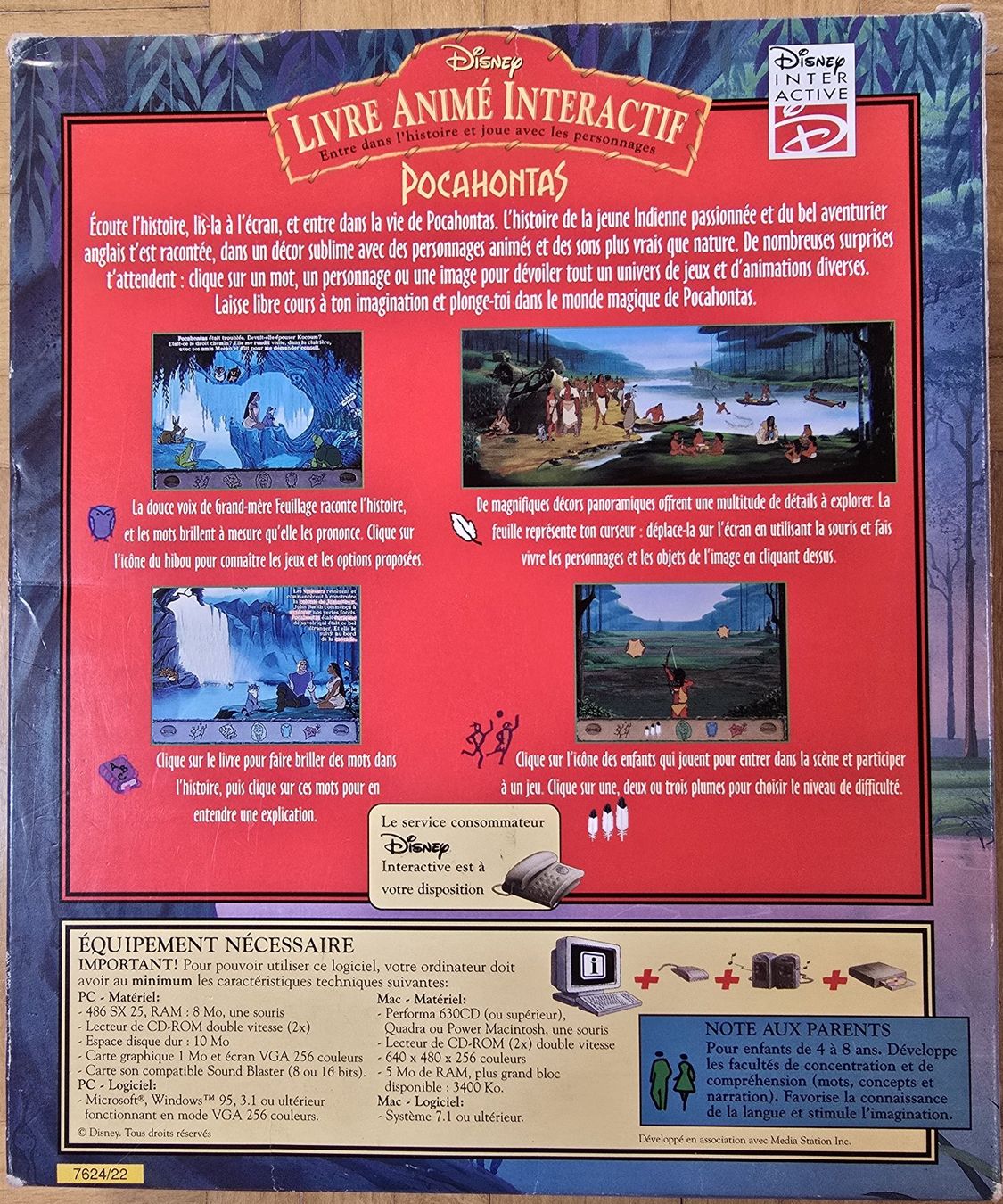 Microsoft Spiele: PC Big Box : Pocahontas - LIVRE ANIMÉ INTERACTIF – Gebraucht aus Froideville von xXSebastienXx 1