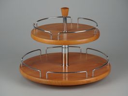 Drehbare Etagère aus Holz