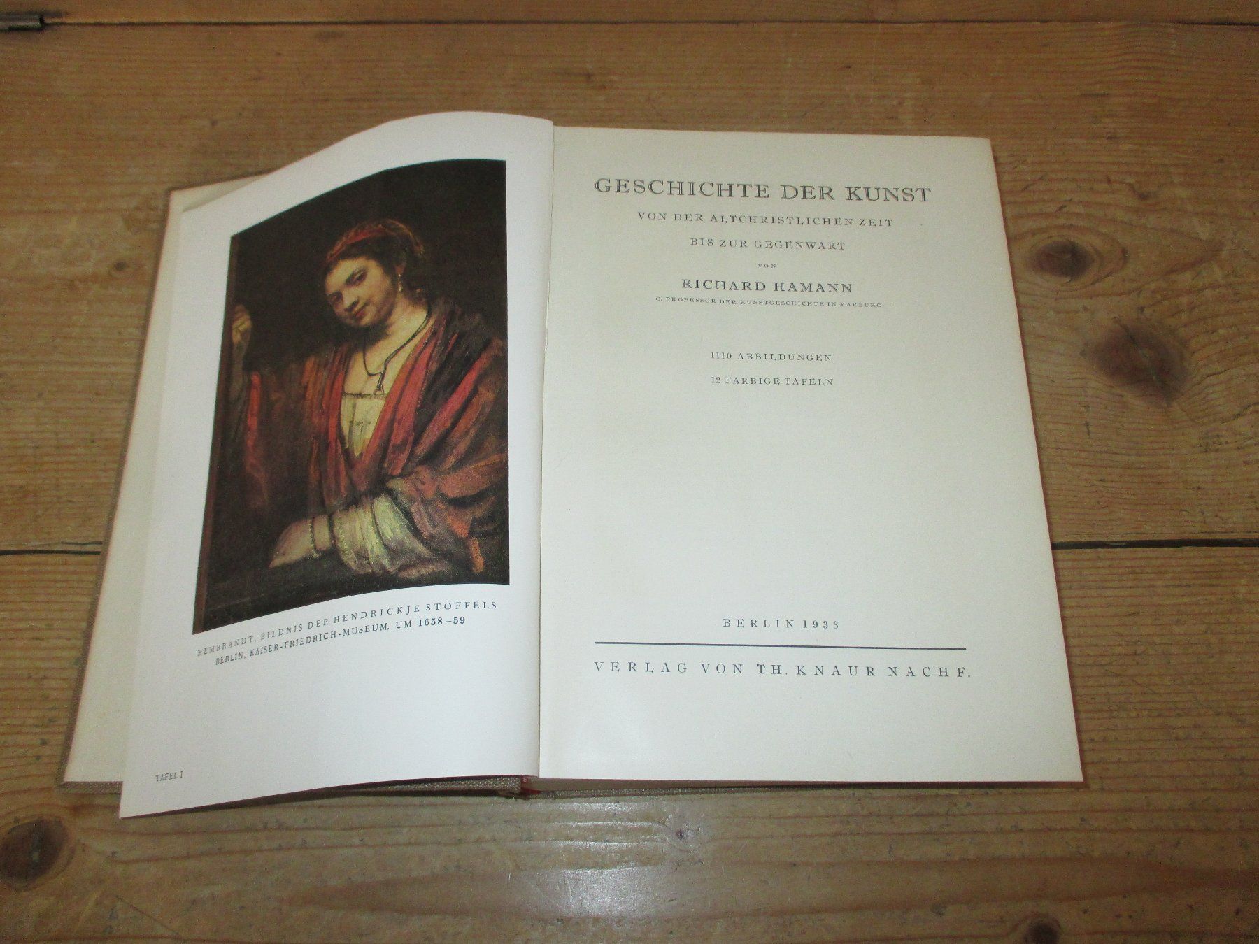 Libri: Geschichte der Kunst Richard Hamann, 1933 – Usato da Flims - Dorf venduto da Stagediver 1