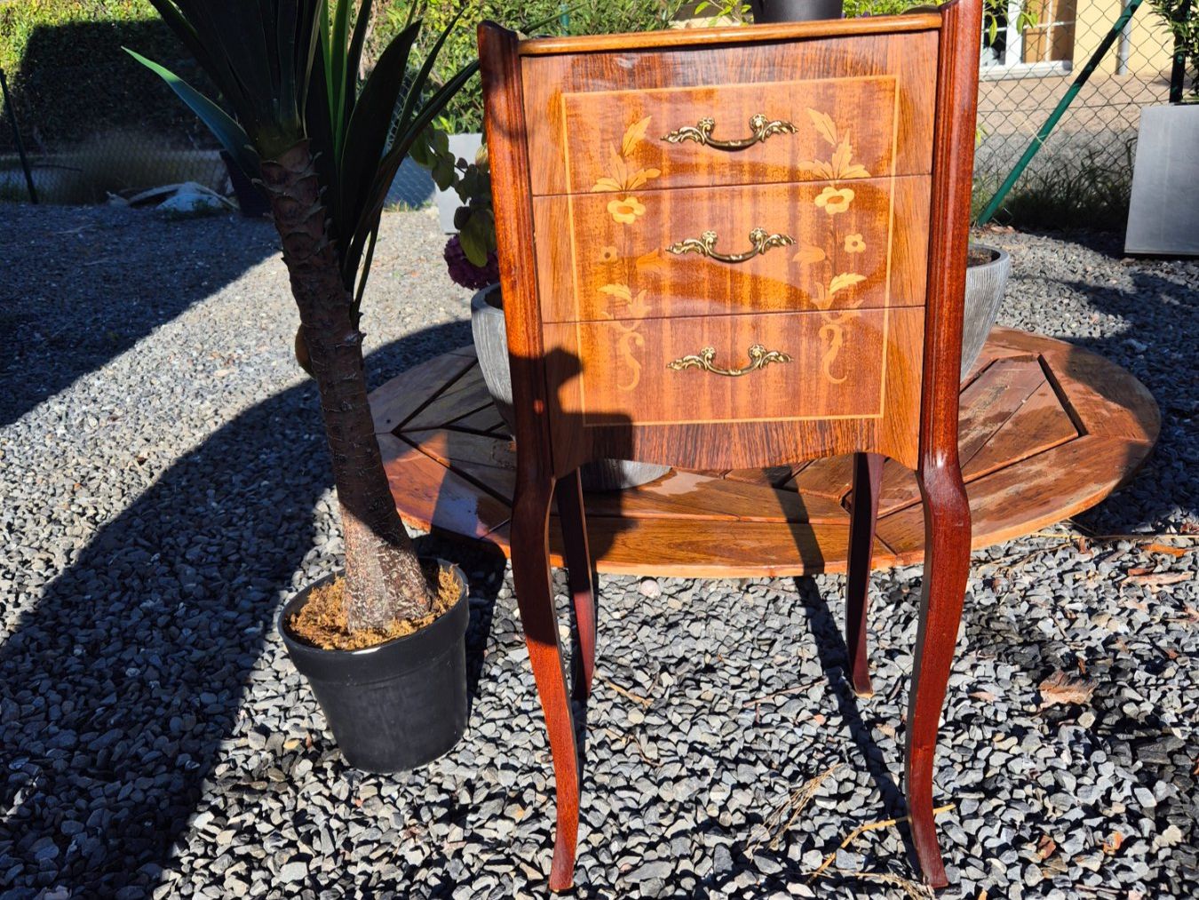 Nachttische: table de nuit marquetée ancienne – Gebraucht aus Fully von tameab 2