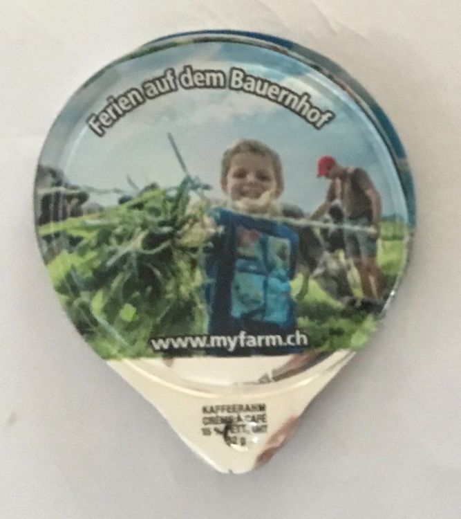 Coperchi dei cremini per caffè: Serie 1.646 C - Ferien auf dem Bauernhof, Gastro ohne Emmi – Usato da Allschwil venduto da gewuerznelke