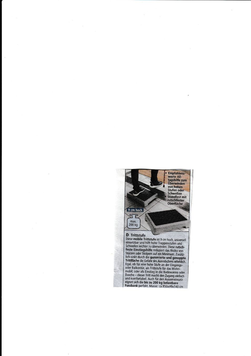 Altro in Decorazioni & Accessori: Trittstufe 9 cm – Usato da Abtwil SG venduto da abtwiler 1