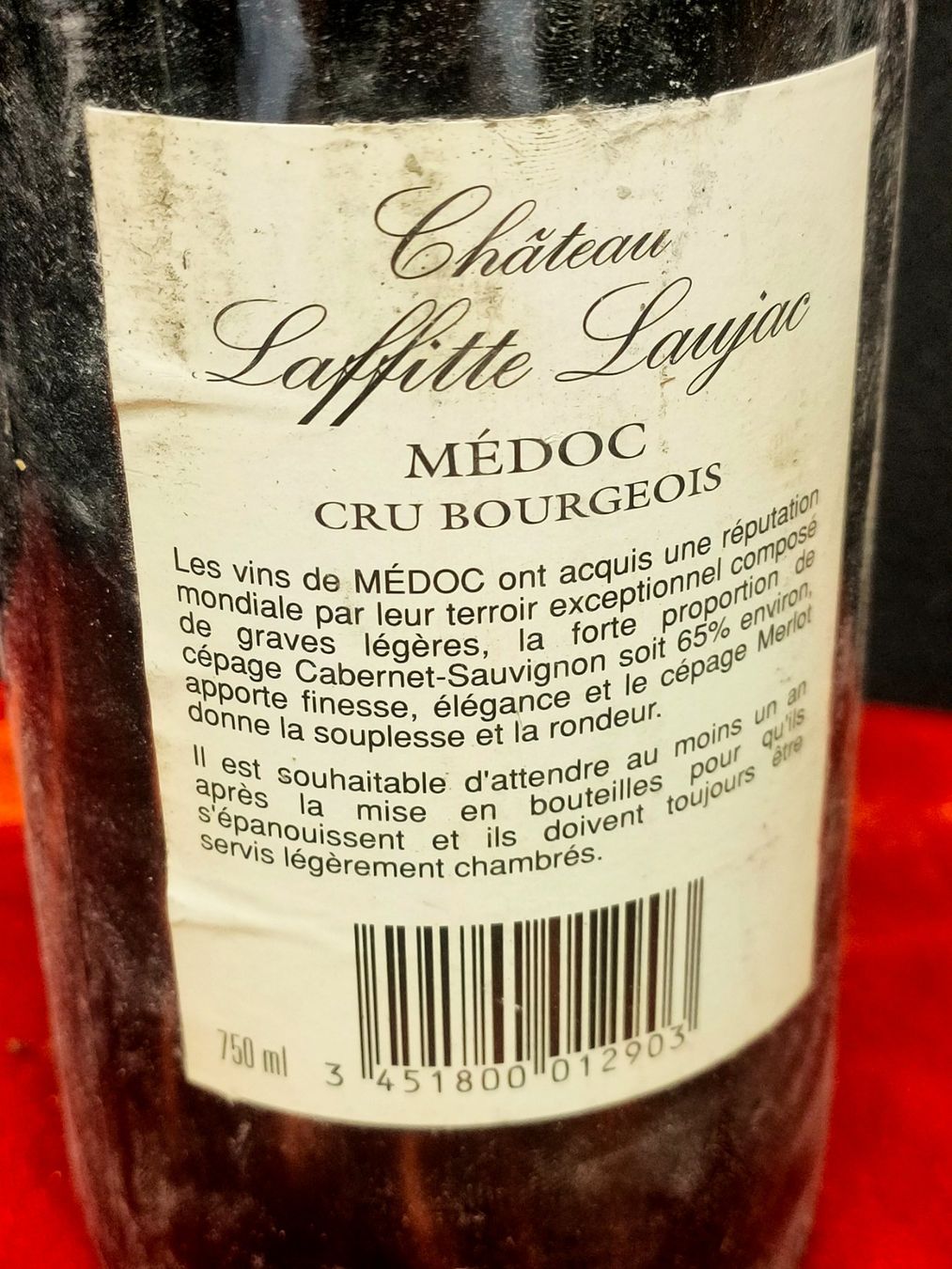 Wein: CHÂTEAU LAFFITE LAUJAC 1990 – Neu (gemäss Beschreibung) aus Genève von Leboucheoreilles 5