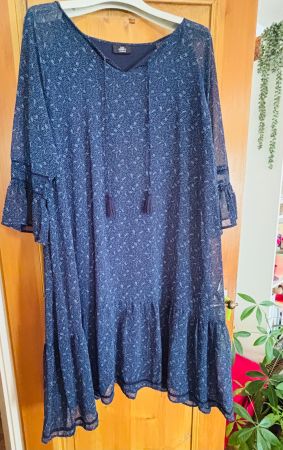 Kleid / Tunika 48/50 G.Benotti marine => Ab 11.-