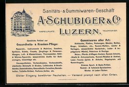 Vertreterkarte Luzern, Sanitäts-, Gummi