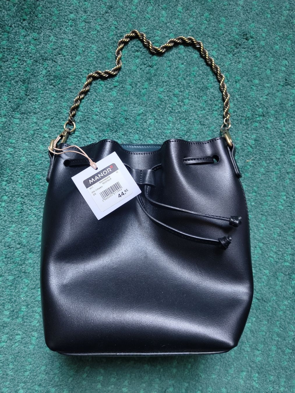 Manor Borse da donna: Borsa a secchiello nera MANOR, nuova! – Nuovo e nell'imballaggio originale da Lugano venduto da mar_5j2q
