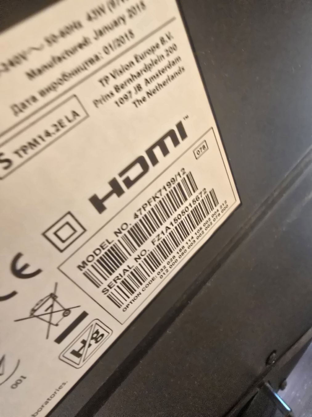 Televisori: Fernseher Philips Ambilight 50Zoll – Usato da Grenchen venduto da Sparta89 2