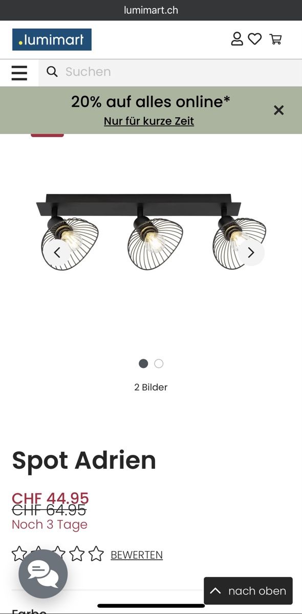 Lampadari & plafoniere: Spot Lamp + 3 new bulbs – Usato da Winterthur venduto da mar_w696
