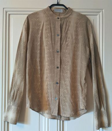 EQUIPMENT : Blouse beige 100% soie 36-38