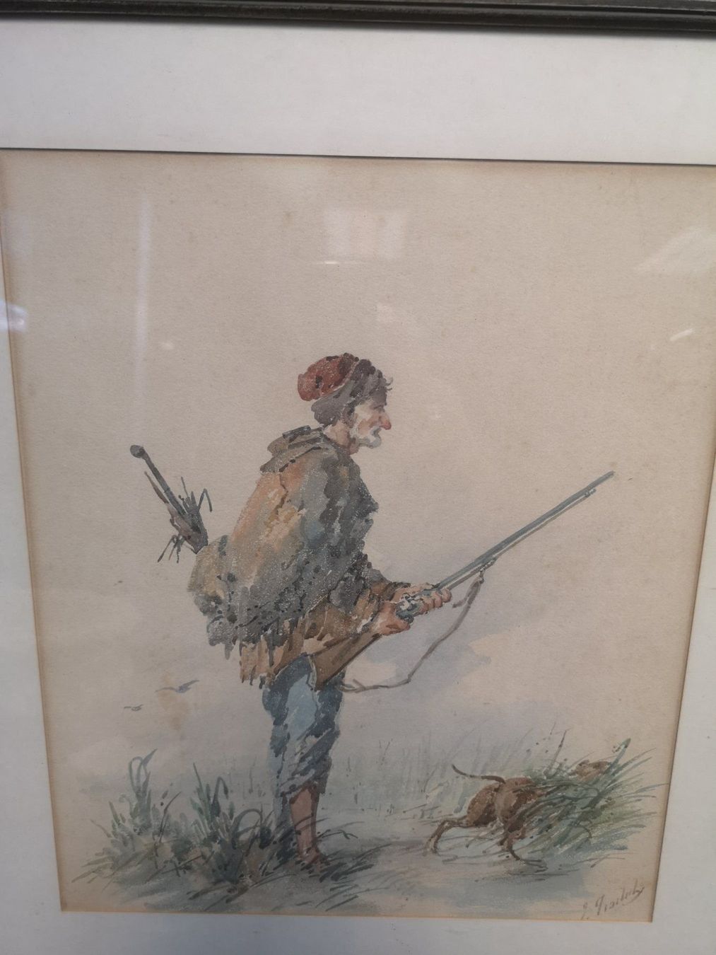 Gemälde: SCÈNE DE CHASSE – Gebraucht aus Genève von Qanil77 1