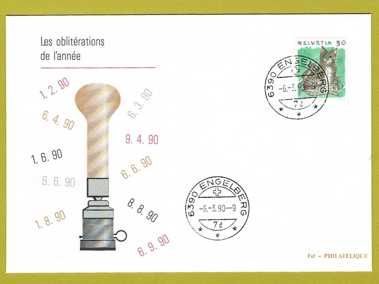 Timbri: Sammlung von 122 Briefen, Datum=Postleitzahl 1990-1999 – Usato da Hettlingen venduto da Zimmi01