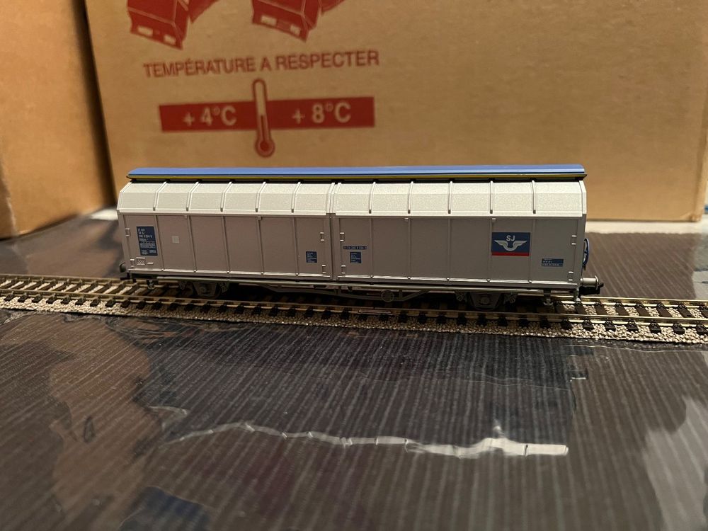 Roco 46640 – Lot De 2 Wagons DB à Parois Coulissantes – Échelle HO – Neuf En Boîte