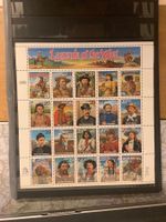 Postfrische Marken USA inkl. 2x Bogen Legends of the West