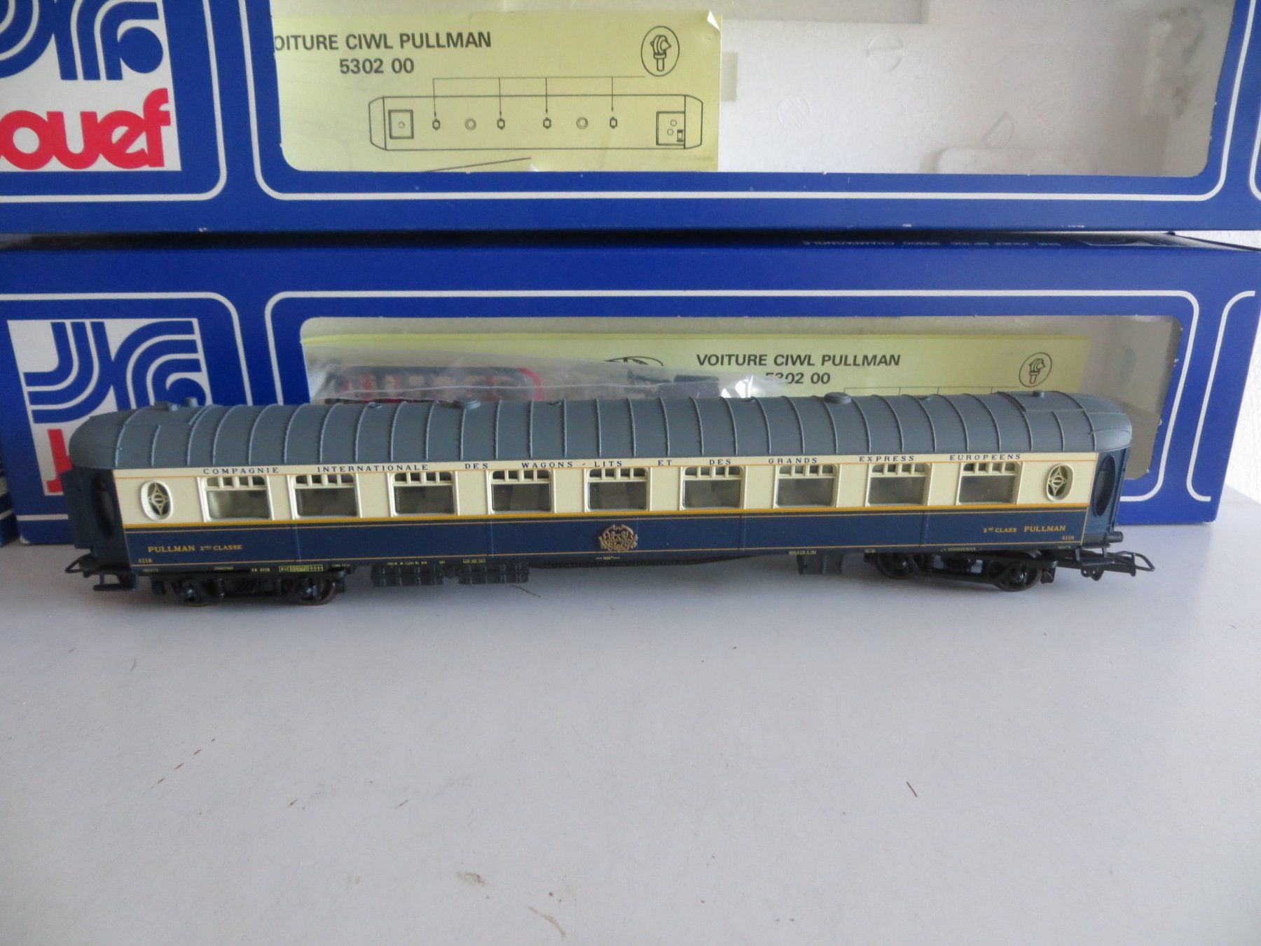 Jouef Modelleisenbahnen: Jouef H0: Set mit 3 CIWL-Pullman-Wagen, GS, mit OVP – Gebraucht aus St.Gallen von gnumolo 5