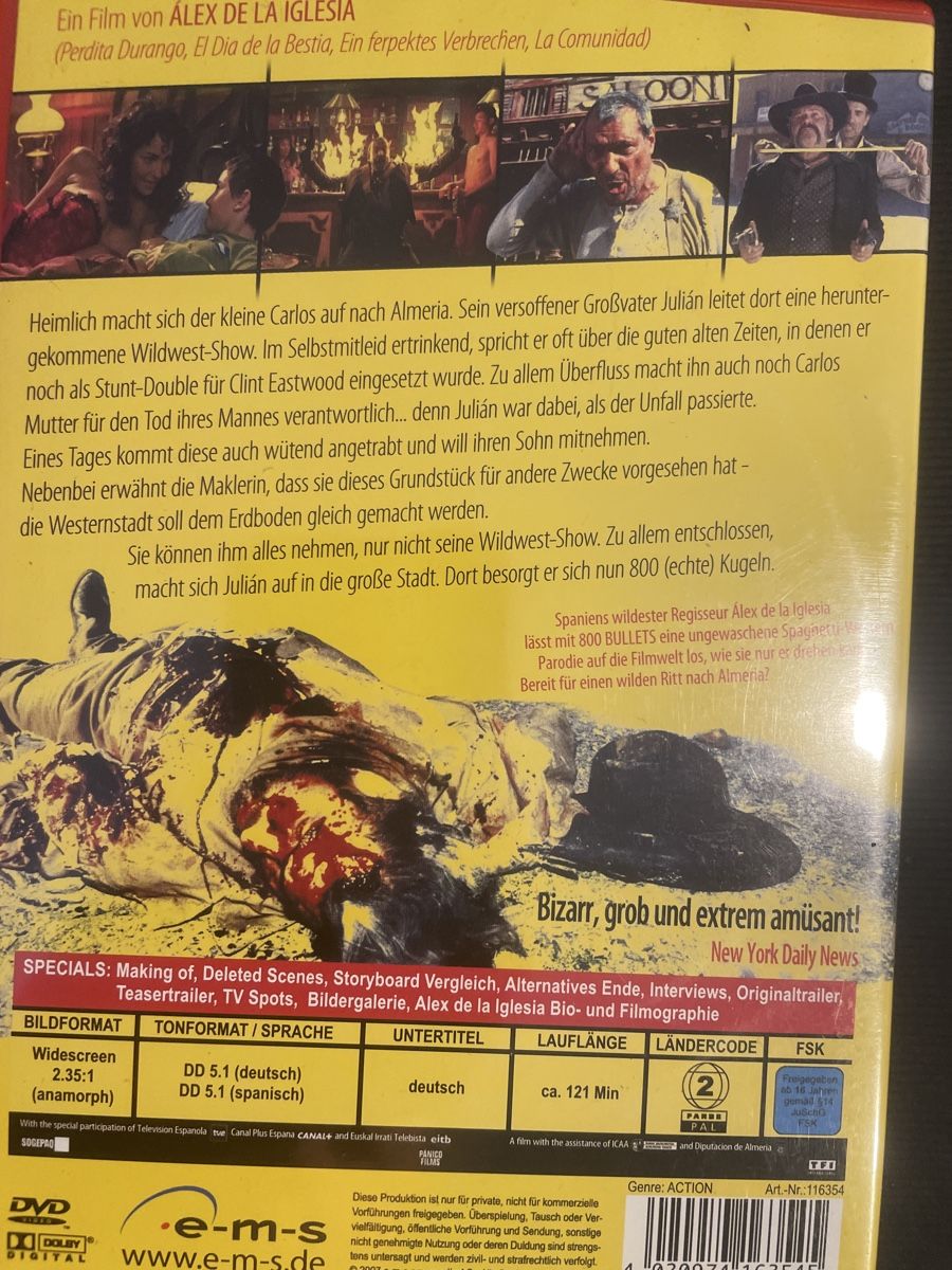 Alle DVDs: 800 Bullets, (k)ein gottverdammter Western – Gebraucht aus Winterthur von machmaschine 1