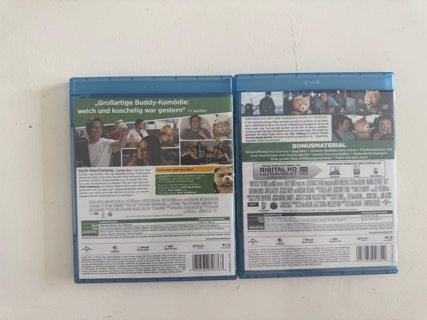 Tous les DVDs: TED 1 UND 2. (BLU-RAY) – D'occasion à Basel par san_2qlq 1