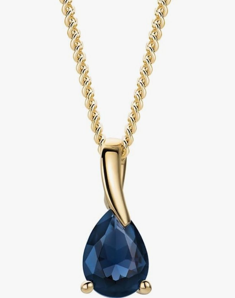 Ciondoli: Saphir Anhänger Echtgold mit Kette s925 – Nuovo e nell'imballaggio originale da Hemmental venduto da BlingBling1 2