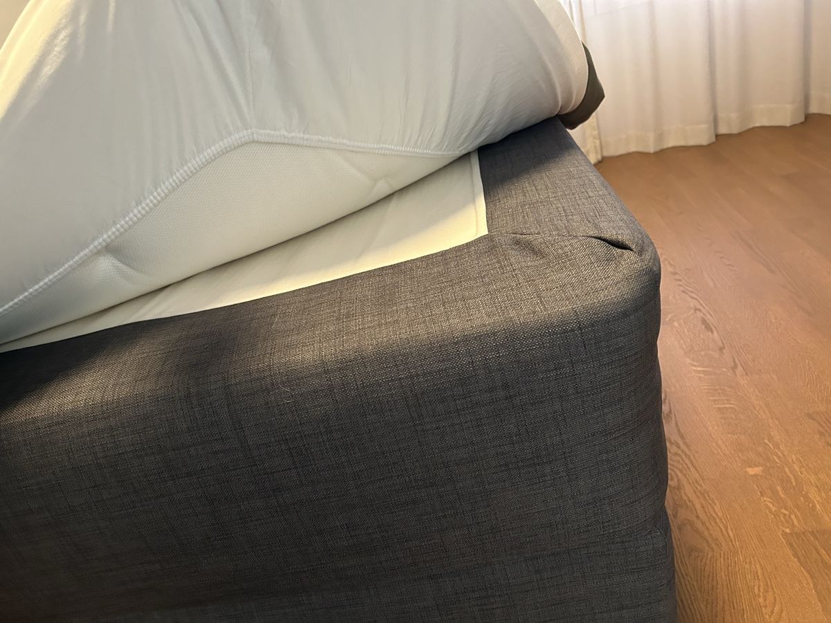 Ikea Lits: IKEA Boxspringbett 180x200cm, dunkelgrauer Stoff – D'occasion à Uitikon Waldegg par ste_tdk2 1
