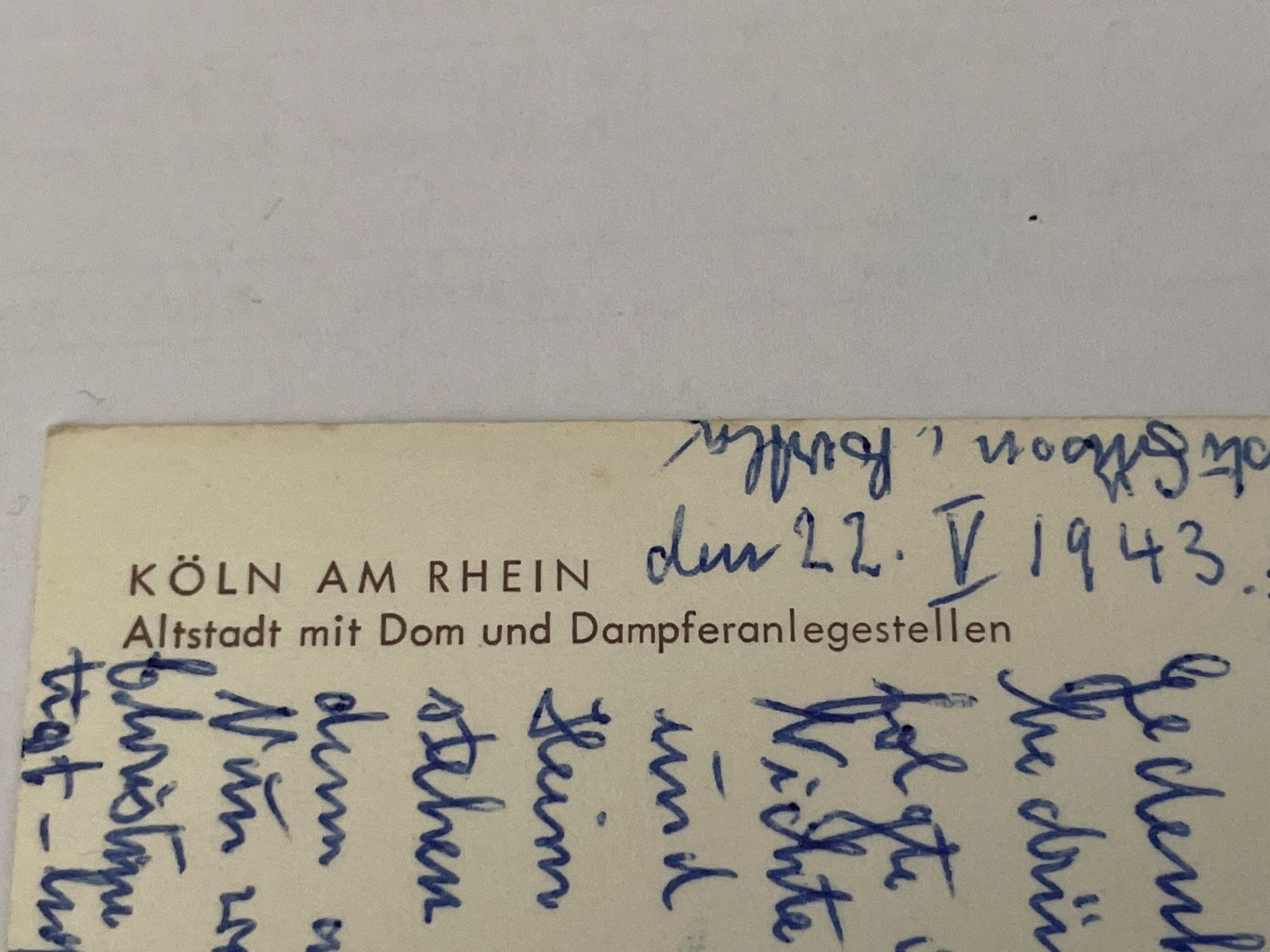 Cartoline postali: Ansichtskarte Bild von Köln am Rhein – Usato da St. Gallen venduto da Gallus8 2