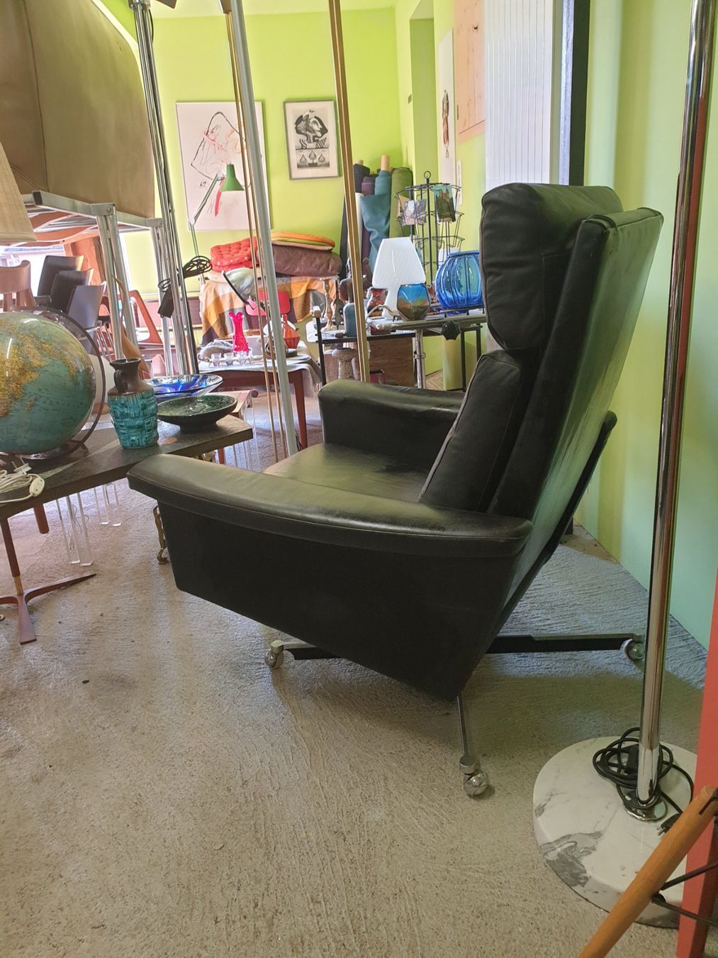 Sessel: MCM Chef Sessel Black Leather – Gebraucht aus rebstein von spacy73 1