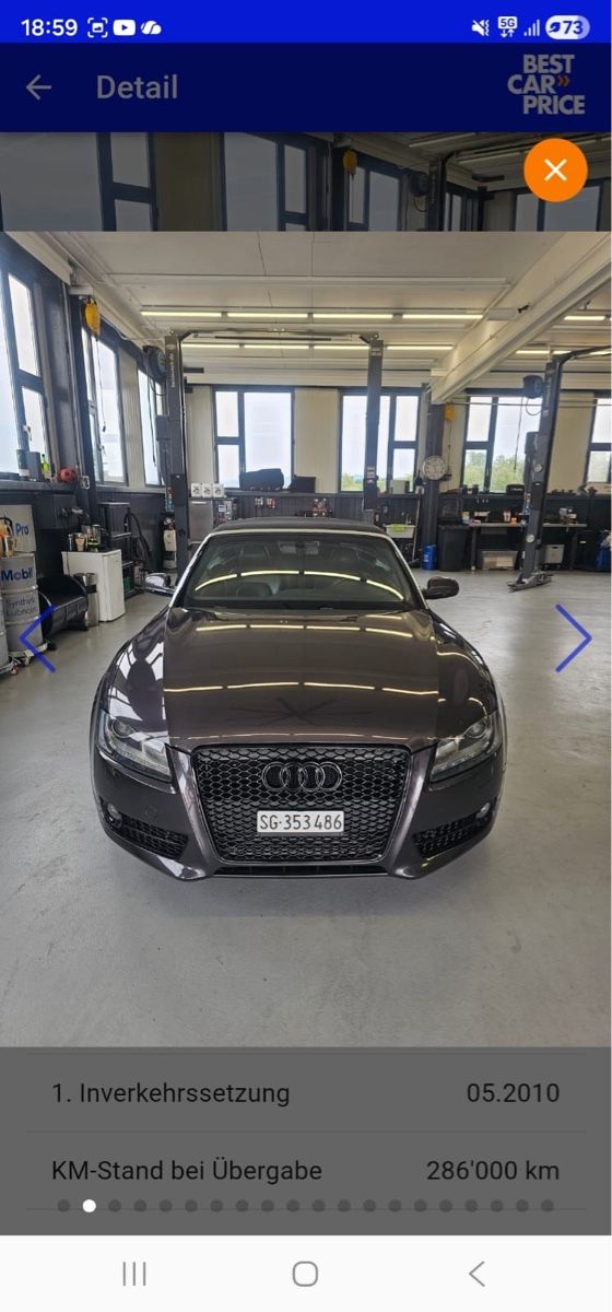 Audi Automobili: Audi A5 Cabrio 3.0TDI S-Line Automat – Usato da Flawil venduto da neu_7wrf 1