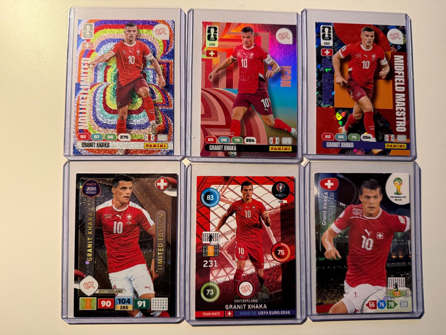 Panini Sammelbilder & Trading cards: Granit Xhaka Panini Kollektion – Gebraucht aus Zürich von sta_hy6y