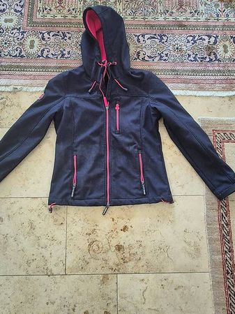 Windbreaker für Damen, Size M, marineblau/ pinkfarbig
