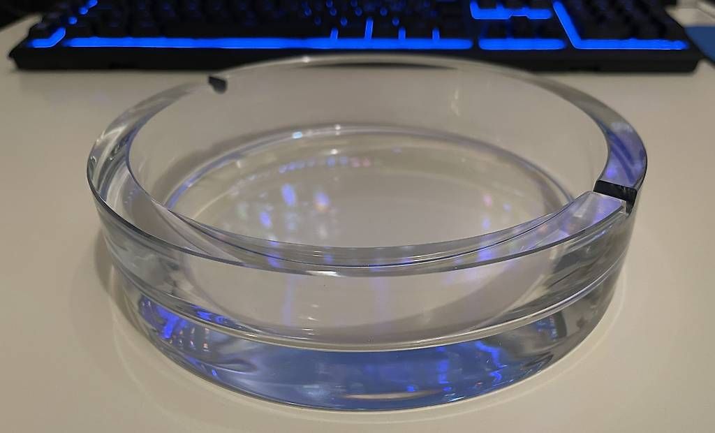Portacenere: Schöner grosser Glas-Aschenbecher – Nuovo (secondo la descrizione) da Zürich venduto da tedmaster 4