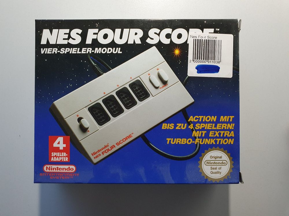 NES Nintendo NES Four Score 4 Spieler Adapter in OVP Kaufen auf