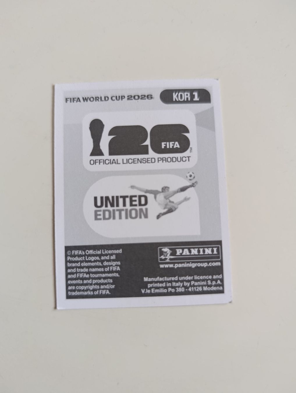 Panini Sammelbilder & Trading cards: Panini World Cup 2026 KOR 1 – Neu (gemäss Beschreibung) aus Lavey-Village von pas_7xd2 1