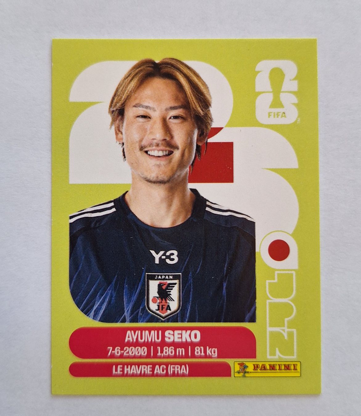 Panini Sammelbilder & Trading cards: Panini Ayumu Seko JPN 4 – Neu (gemäss Beschreibung) aus Romanens von Crocette