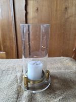 Vintage Designer Acryl / Plexi und Glas Kerzenständer