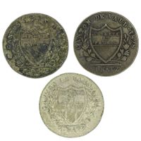 Waadt / Vaud Batzen 1827, 1828 & 1830 (3 Münzen)