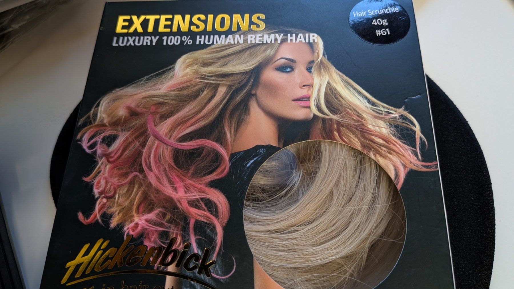 Parrucche: Hair Scrunchie - Echthaar Haargummi – Nuovo e nell'imballaggio originale da Salez venduto da EMERCARO 2