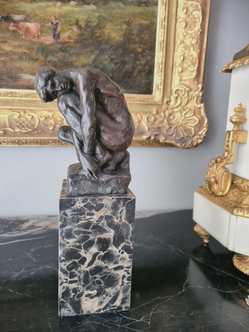 Sculture & Statue: Schöne Bronze Skulptur / "Der Denker" – Usato da Rotkreuz venduto da Dobermann5 4