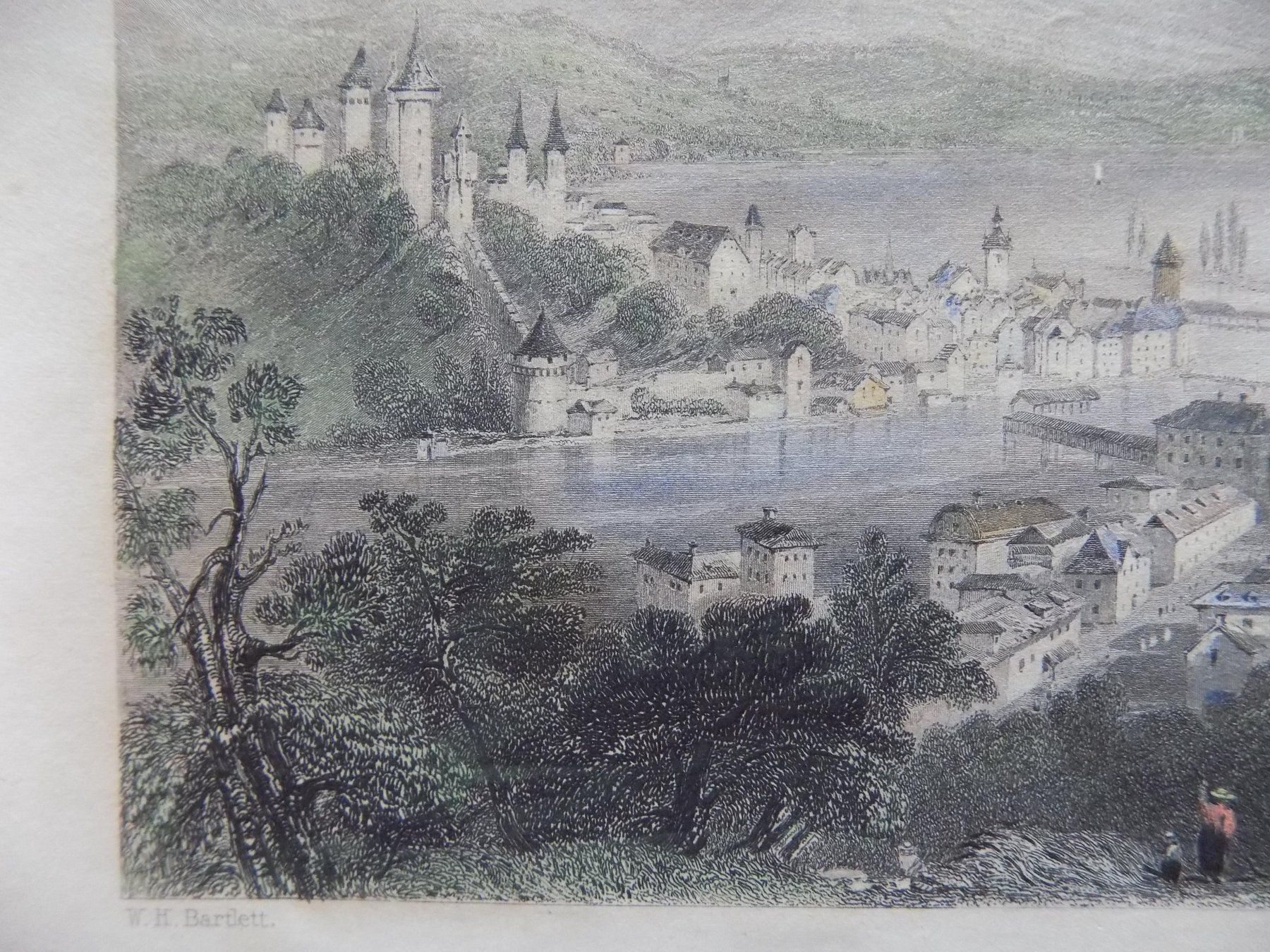 Incisioni: Luzern Rigi von Bartlett – Usato da Risch venduto da Antikfee 3