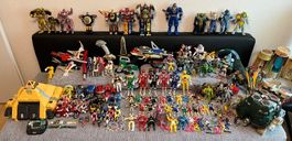 Riesige Power Rangers Actionfiguren Sammlung (einige Zords)