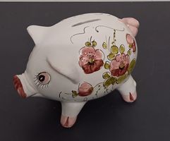 HÜBSCH BEMALTES *SPAR - SCHWEIN* MIT VRSCHLUSS/CA.L 20/H 13