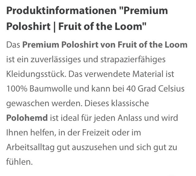 Magliette Polo: Poloshirt Premium S – Nuovo e nell'imballaggio originale da Aarwangen venduto da to-hirschi 2