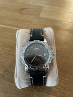 Certina Attack Armbanduhr Edelstahl Lederband schwarz